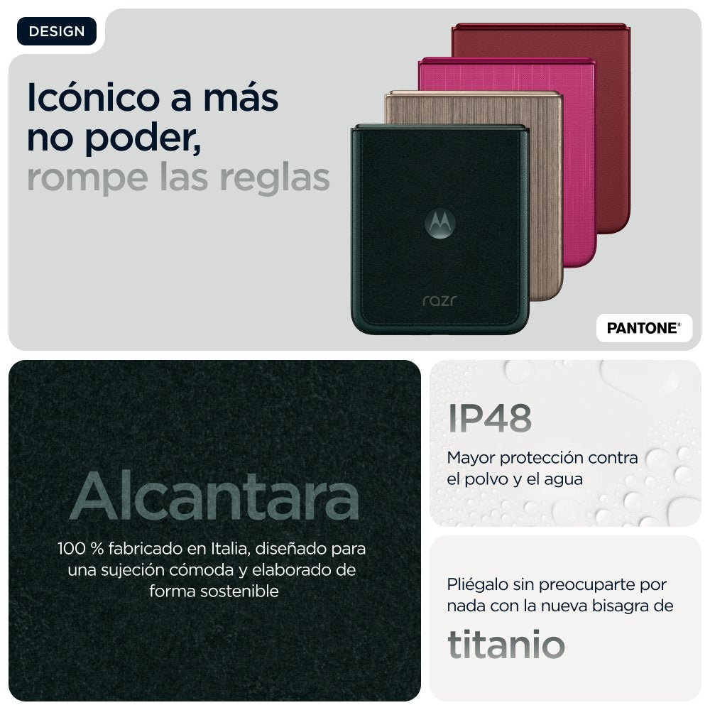 EAN 0840023293191 - Motorola razr 60 ultra 17,7 cm (6.96") SIM doble Android 15 5G USB Tipo C 16 GB 512 GB 4700 mAh Verde imagen 30