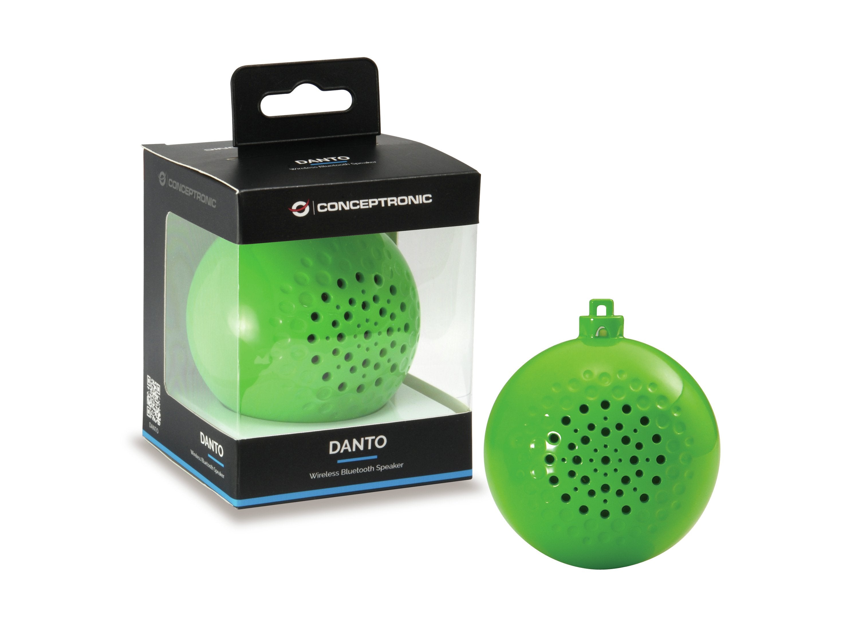 Altavoz Bluetooth Conceptronic Danto Bola De Navidad Tws Color Verde