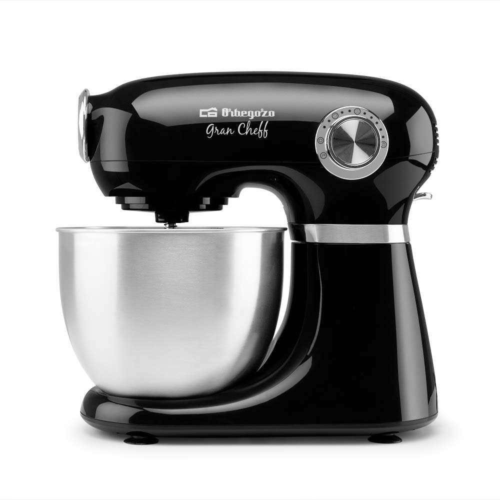 Orbegozo Am 6600 Batidora Amasadora - Potente Y Versatil - 1000w - Bol De Acero Inoxidable De 5l - Accesorios Para