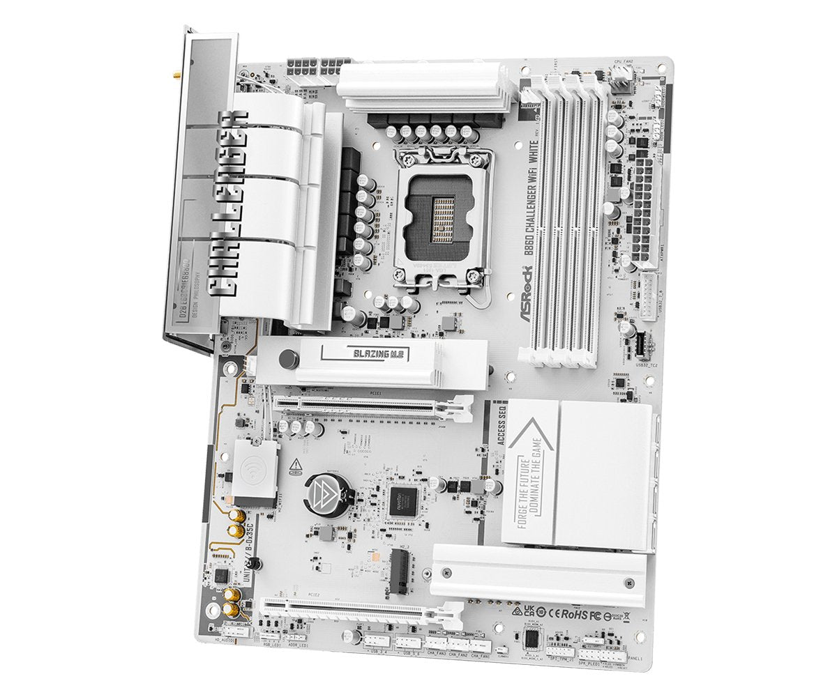 Mb Asrock Intel 1851 B860 Challenger Wifi White