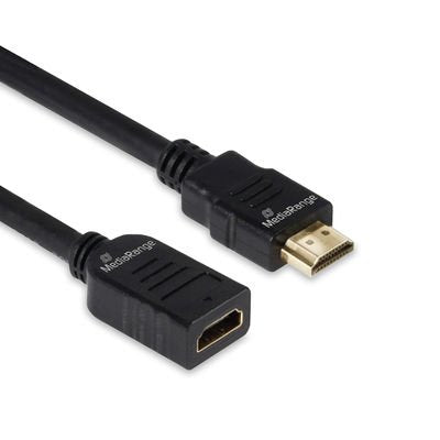 Mediarange Hdmi Verlängerungscable, 18 Gbps, Arc, 2,0m, Sw