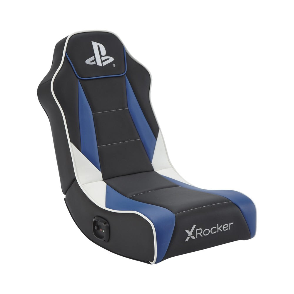 X Rocker Geist Gaming Bodensessel Playstation Ed. Blau/Schw