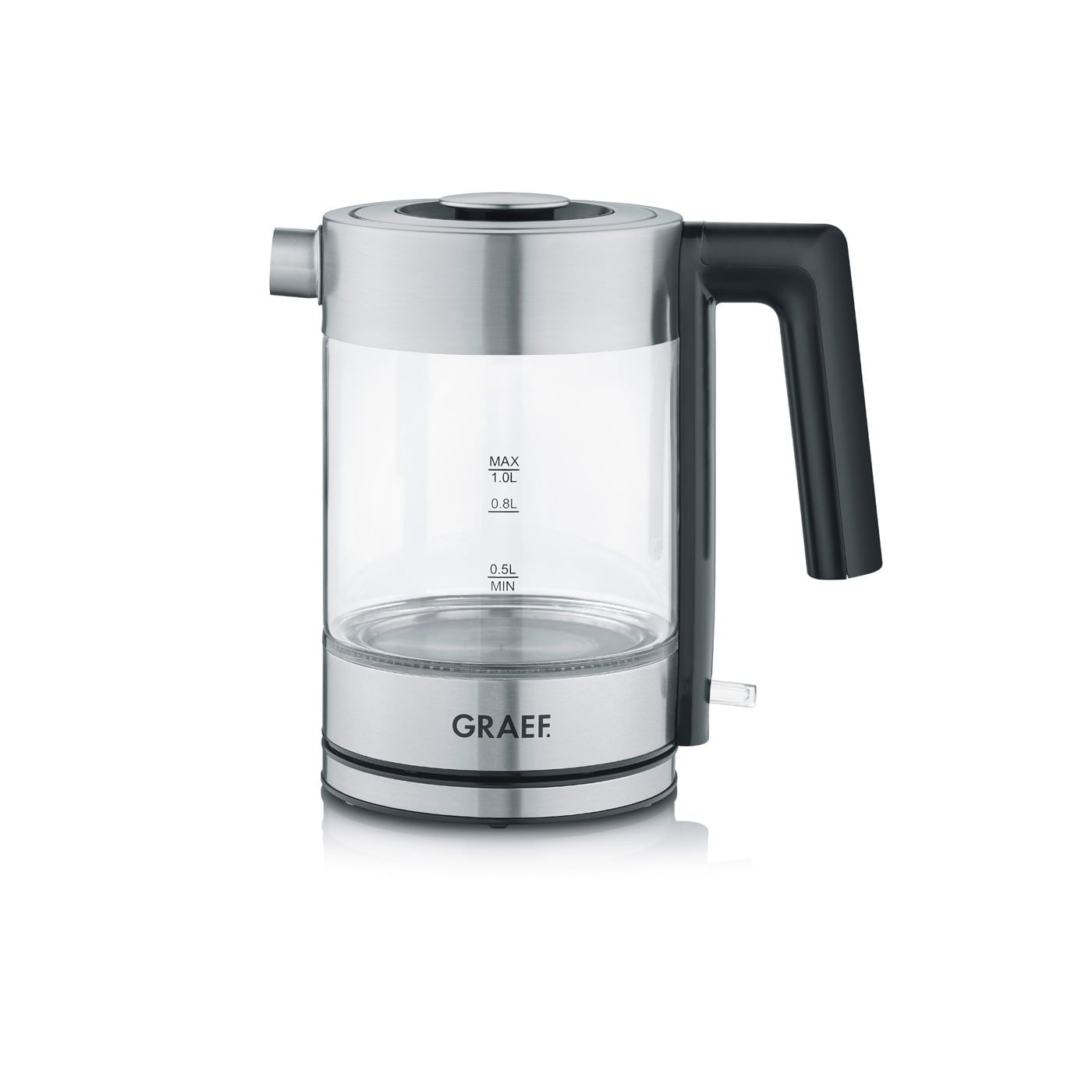 EAN 4001627026394 - Graef WK300 tetera eléctrica 1 L 2000 W Negro, Acero inoxidable, Transparente imagen 1