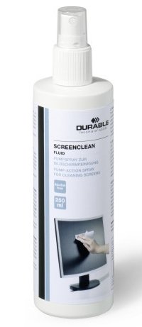 Durable Screenclean Fluid 250ml Pump-Action Spray 578219