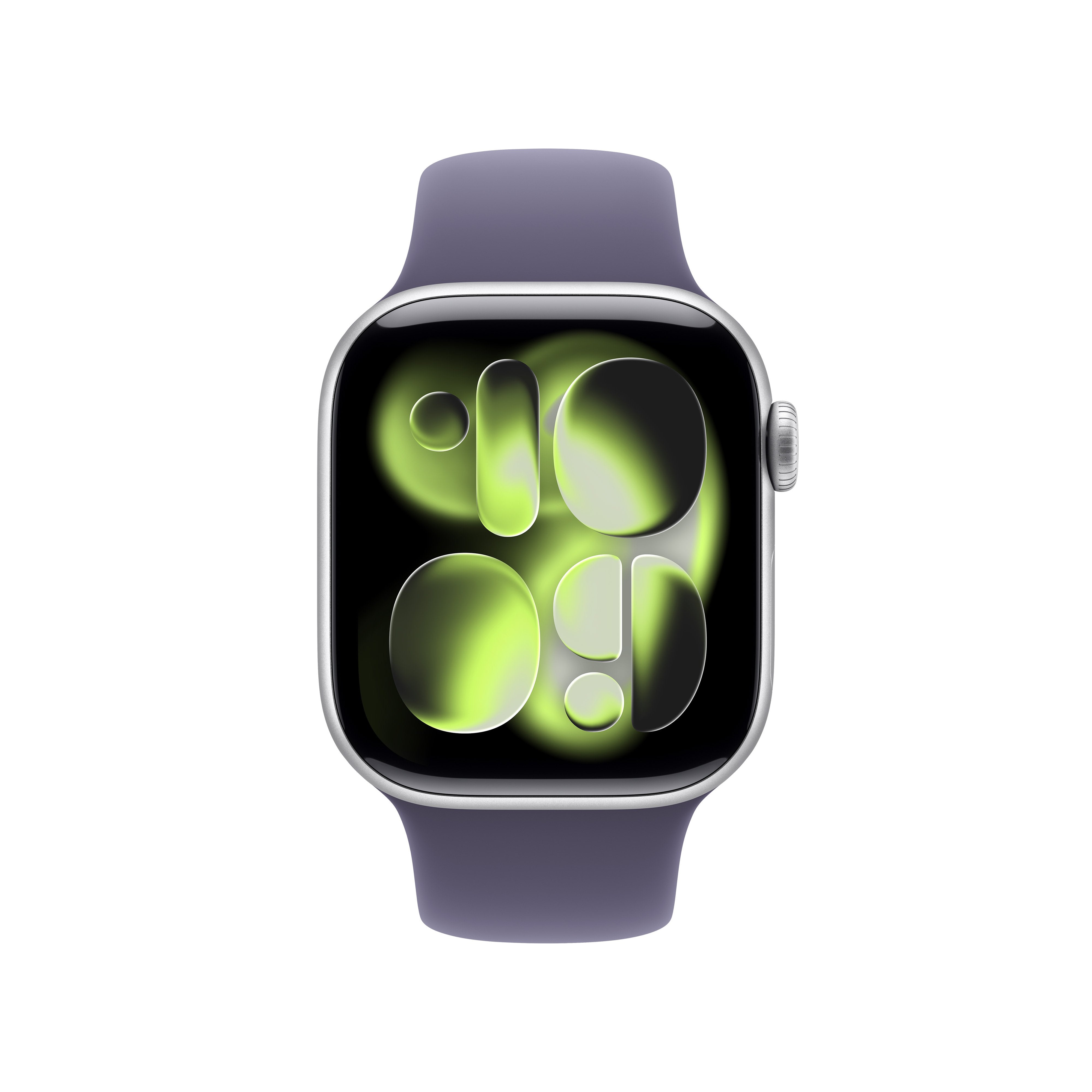 Apple Watch Series 11 (Gps) 42 Mm Aluminio Plateado Reloj Inteligente Con Pulsera Deportiva Fluoroelastómero Niebla Púrpura Tamaño De La Banda: M/L 64 Gb Wi-Fi 4 Uwb Bluetooth 30.3 G
