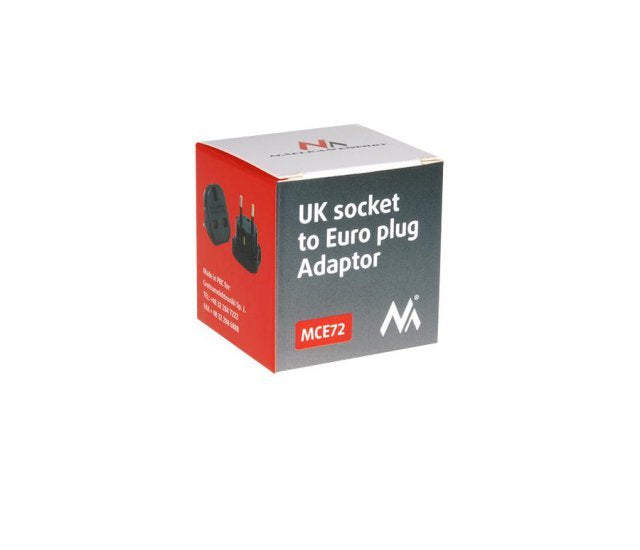 EAN 5902211100287 - Maclean MCE72 adaptador de enchufe eléctrico Tipo C (Europlug) Tipo G (RU) Negro imagen 4