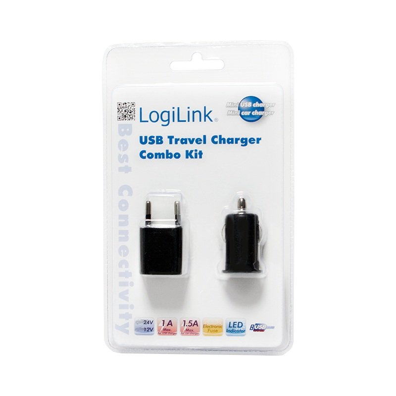 EAN 4052792029819 - LogiLink PA0076 adaptador e inversor de corriente Auto/Interior Negro imagen 2