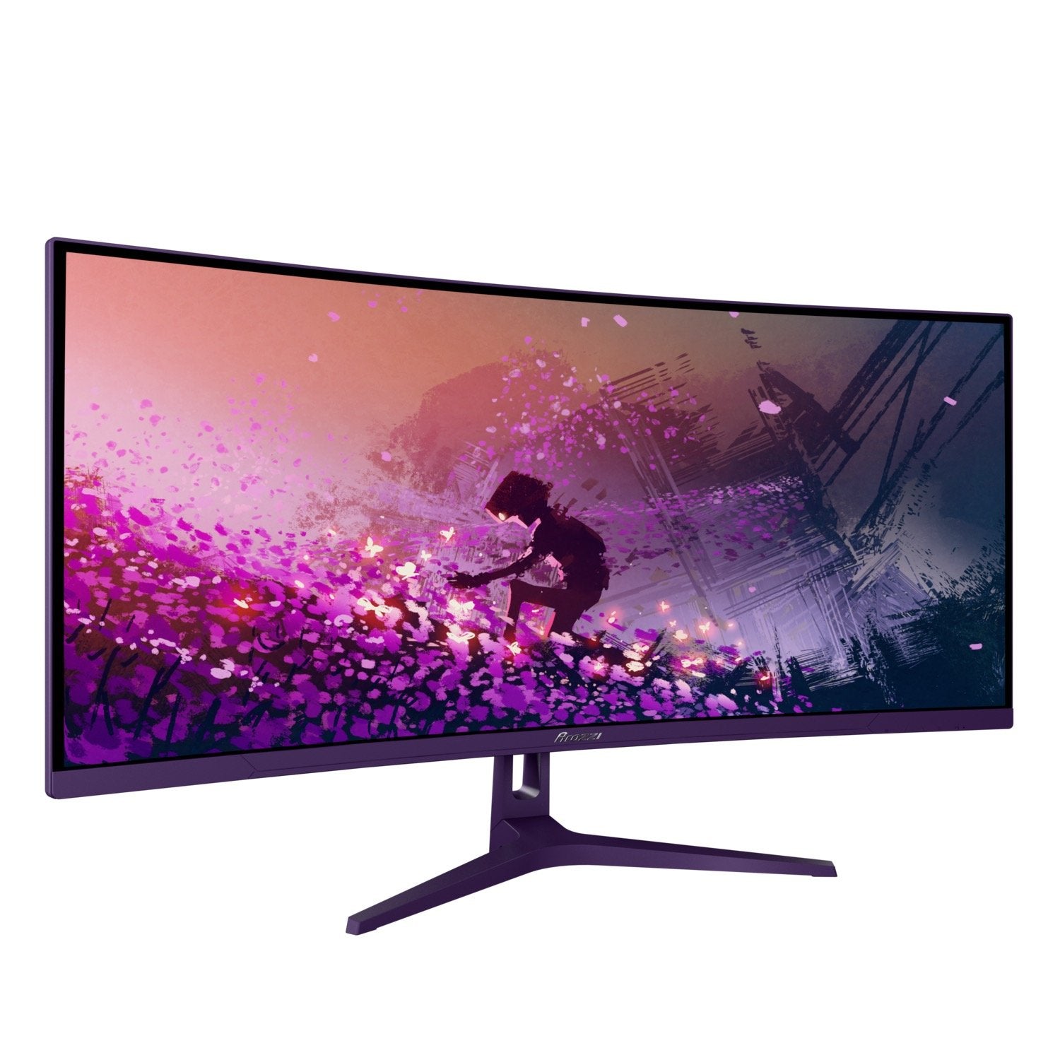 EAN 850054766977 - Arozzi Nova 34″ Curved pantalla para PC 86,4 cm (34") 3440 x 1440 Pixeles 4K Ultra HD LED Púrpura imagen 2