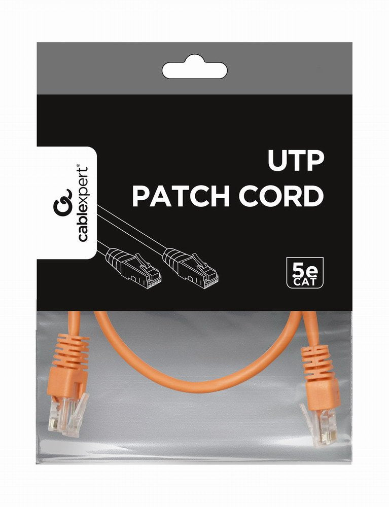 Gembird Cable De Red Cat.5e Utp 0.25 Mts Naranja