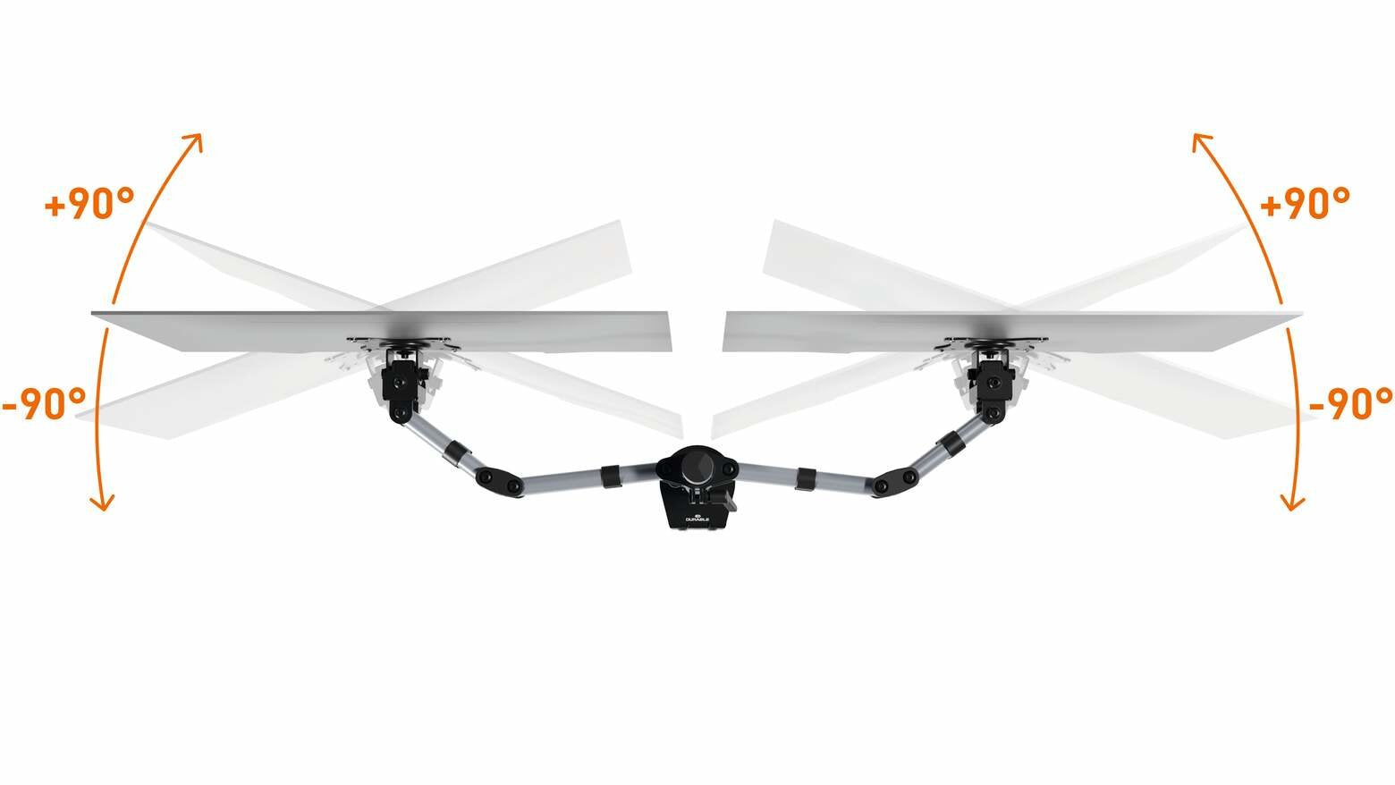 Durable 509523 Soporte Para Monitor 68,6 Cm (27") Plata Pared