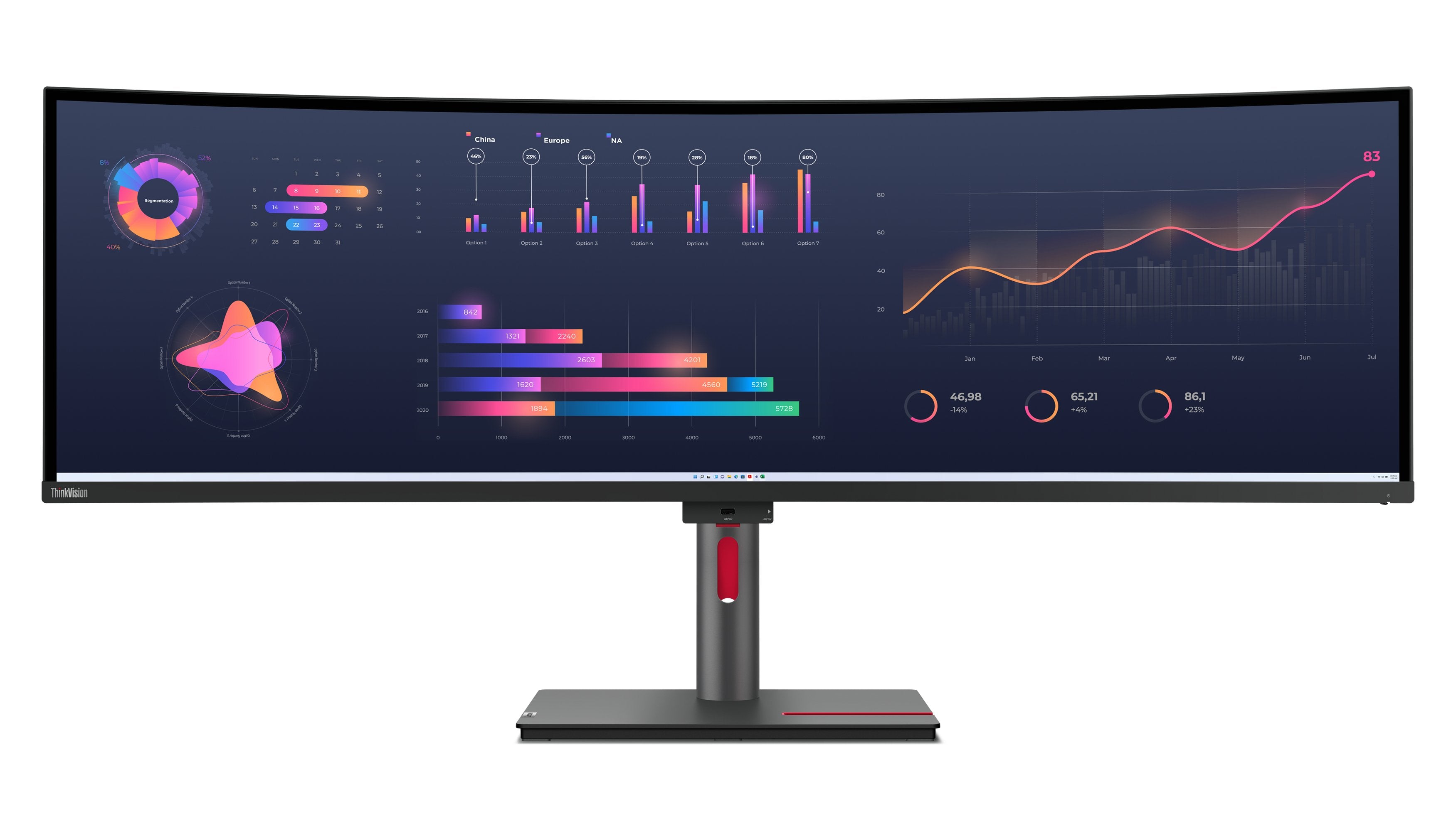 EAN 196802362085 - Lenovo ThinkVision P49w-30 pantalla para PC 124,5 cm (49") 5120 x 1440 Pixeles DQHD LED Negro imagen 2