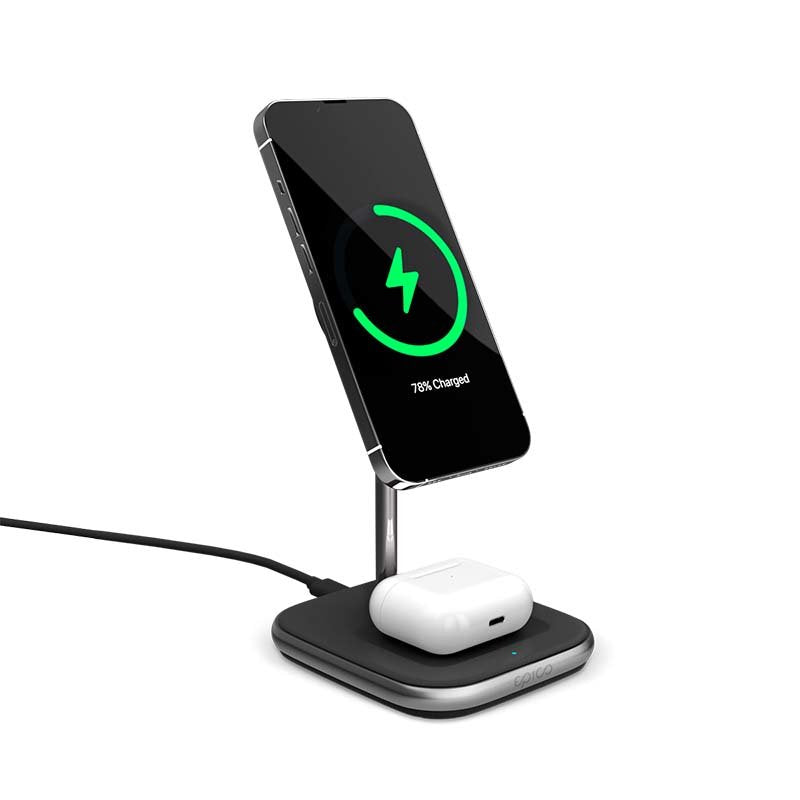 EAN 8596049167184 - Epico 9915101300200 cargador de dispositivo móvil Auriculares, Smartphone Negro, Gris CC Cargador inalámb imagen 2