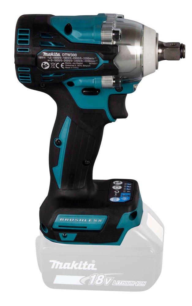 EAN 0088381898003 - Makita DTW300Z destornillador eléctrico y llave de impacto 3200 RPM Negro, Azul imagen 7