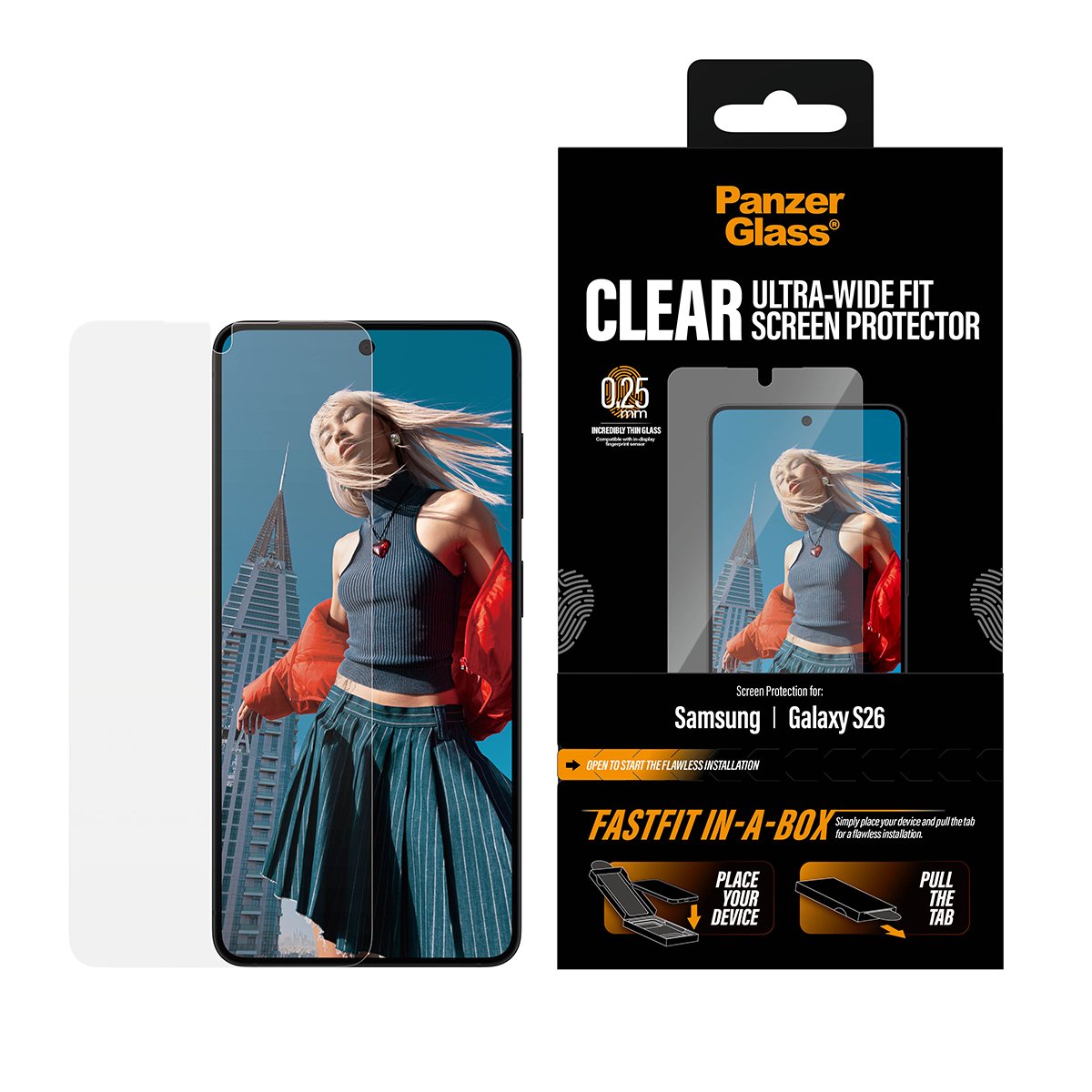 EAN 5715685033858 - PanzerGlass ® Screen Protector Samsung Galaxy S26 | Ultra-Wide Fit w. FASTFIT IN-A-BOX Protector de panta imagen 2