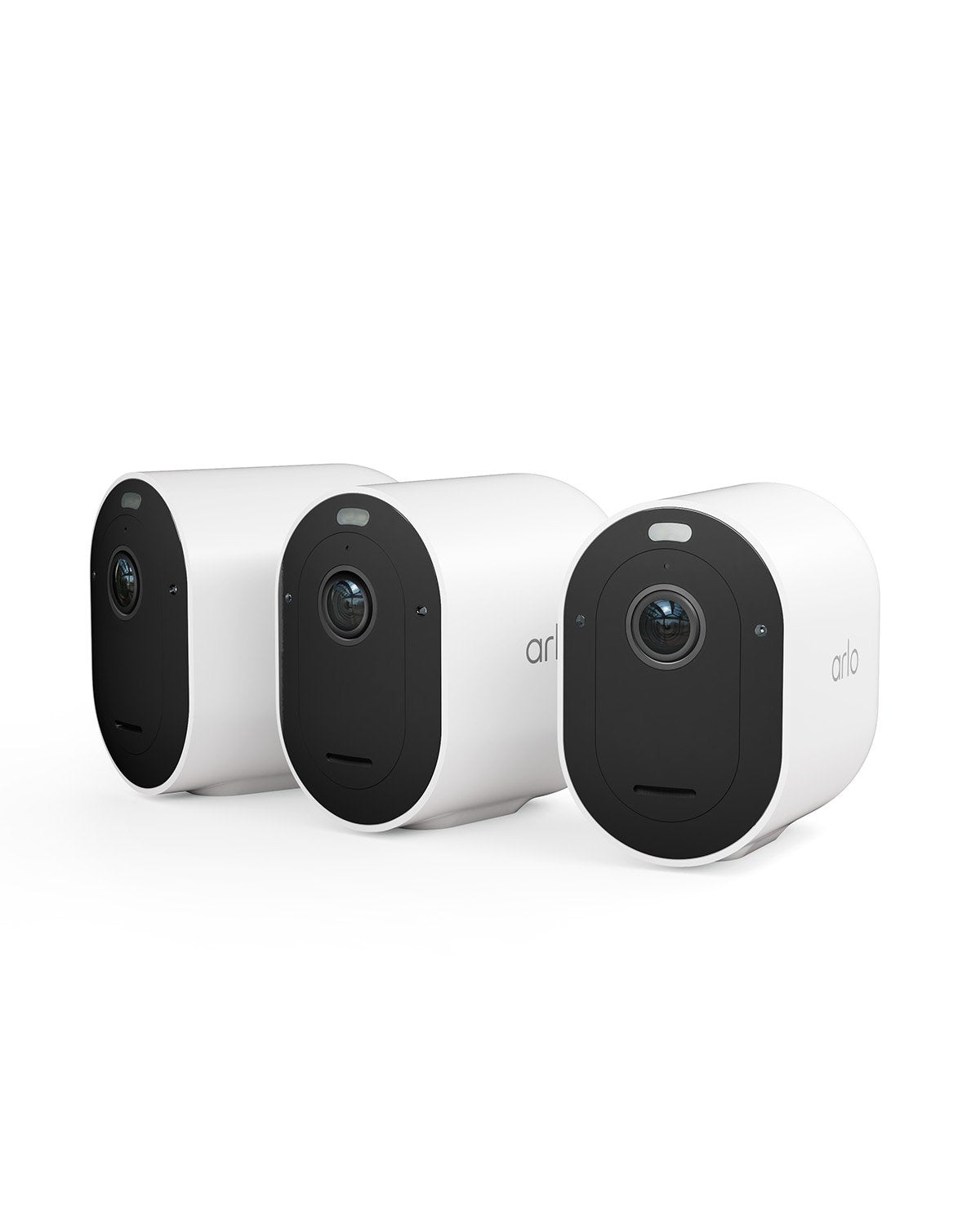 Arlo Pro 5 Spotlight, Cámara De Vigilancia Blanco/Negro, Pack De 3, Wifi, Foco, Resolución 2k Vmc4360p-200eus