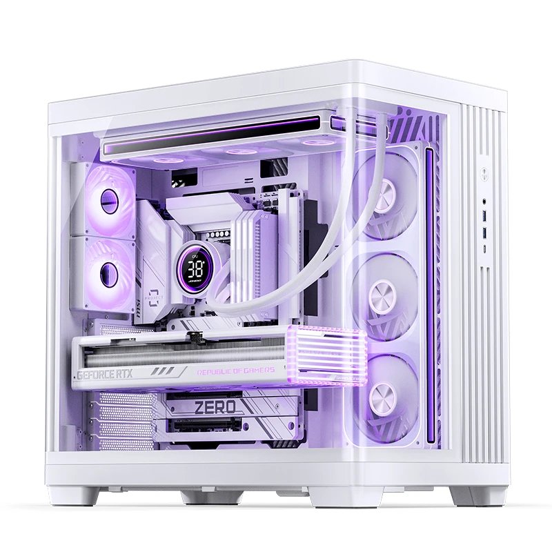 Jonsbo Tk-4 Carcasa, Midi-Tower, Atx, Tempered Glass - Blanco