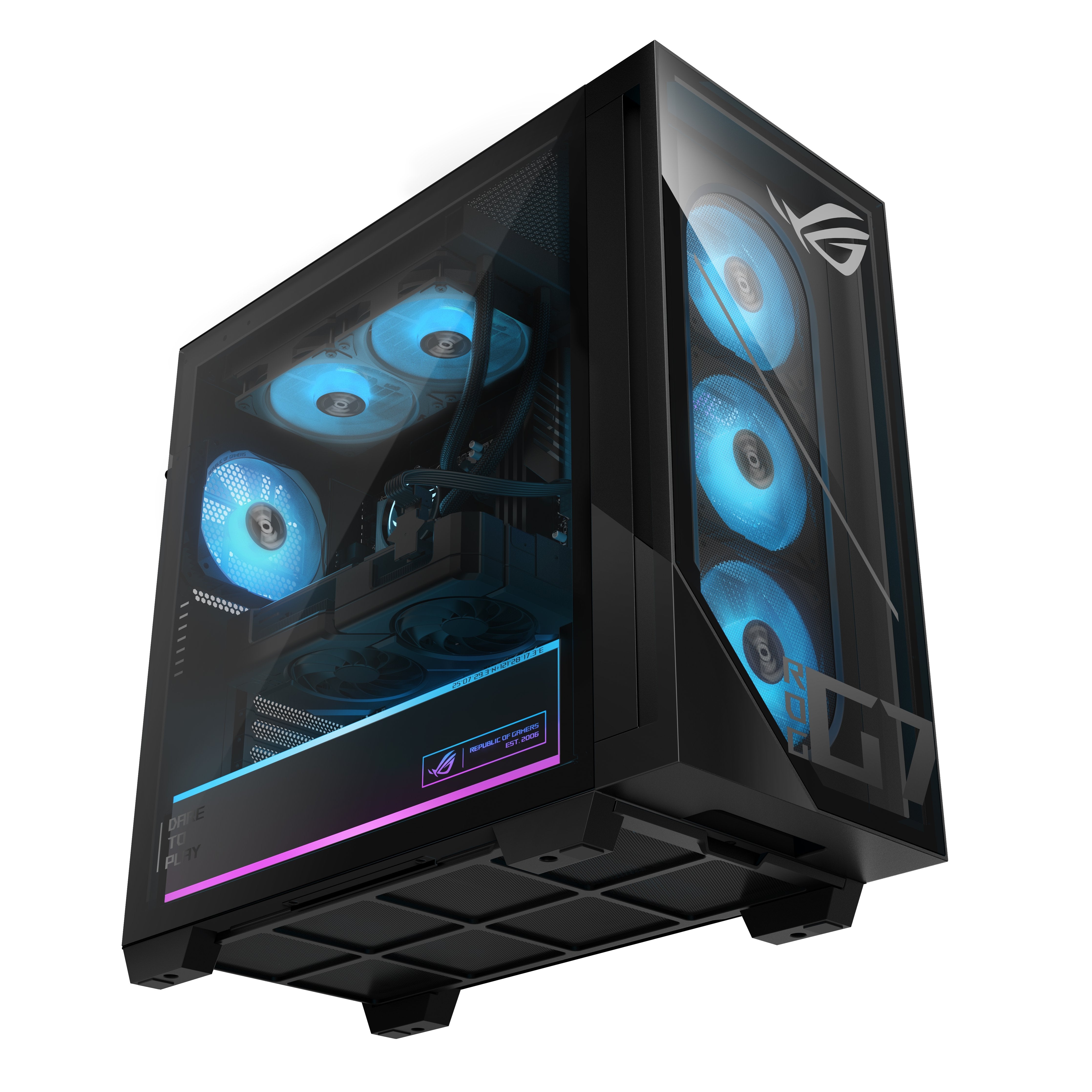 Asus Rog G700 Gm700tz-R9800x0370 - Sobremesa Gaming De (Amd Ryzen 7 9800x3d, 32gb Ram, 1tb Ssd, Nvidia Rtx 5070 12gb, Sin Sistema Operativo) Negro