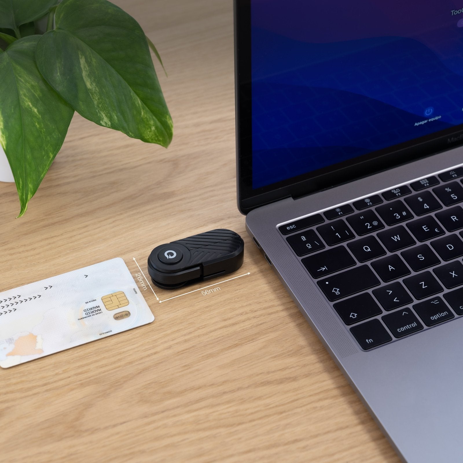 Lector Tarjetas Dnie Usb-C 2.0, Negro