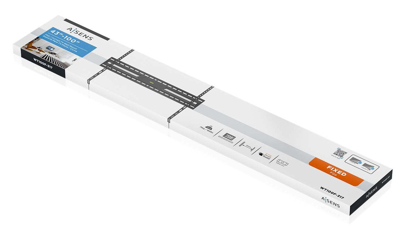 Aisens Soporte Eco Ultra Delgado Para Monitor/Tv 75kg De 43-100, Negro