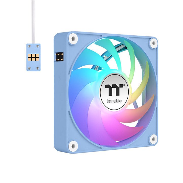 Ventilador Pc Thermaltake Ct120 Ex Argb Sync Pc Cooling Fan, De Caja Azul Claro, Paquete De 3 Cl-F196-Pl12bu-A
