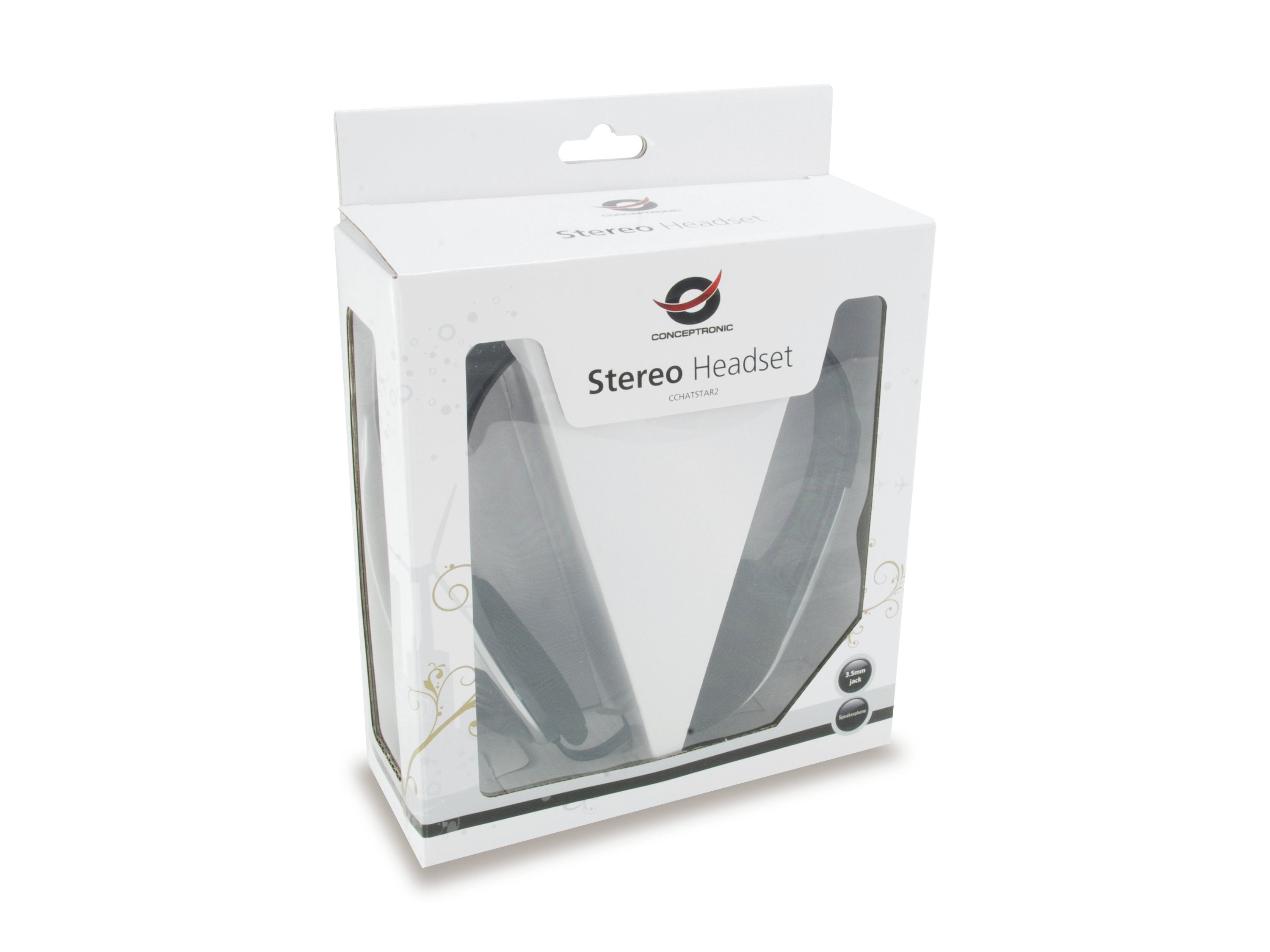 Conceptronic Auriculares Chatstar2 V2 Stero Microfono Flexible C08-045