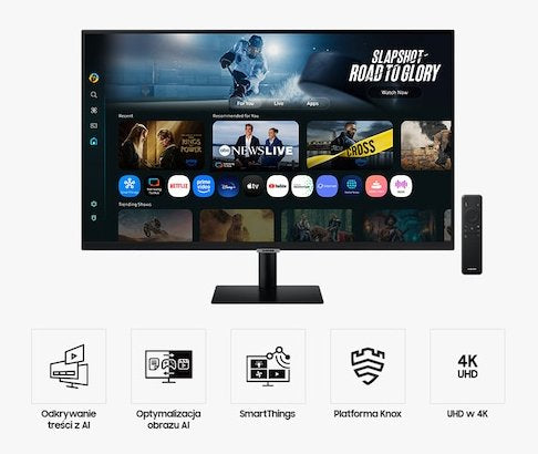 Samsung Ls32fm700uuxdu 32" Va Smart Monitor M7 M70f 4k, 3840x2160 16:9 300cd M2 4ms Hdmi Usb