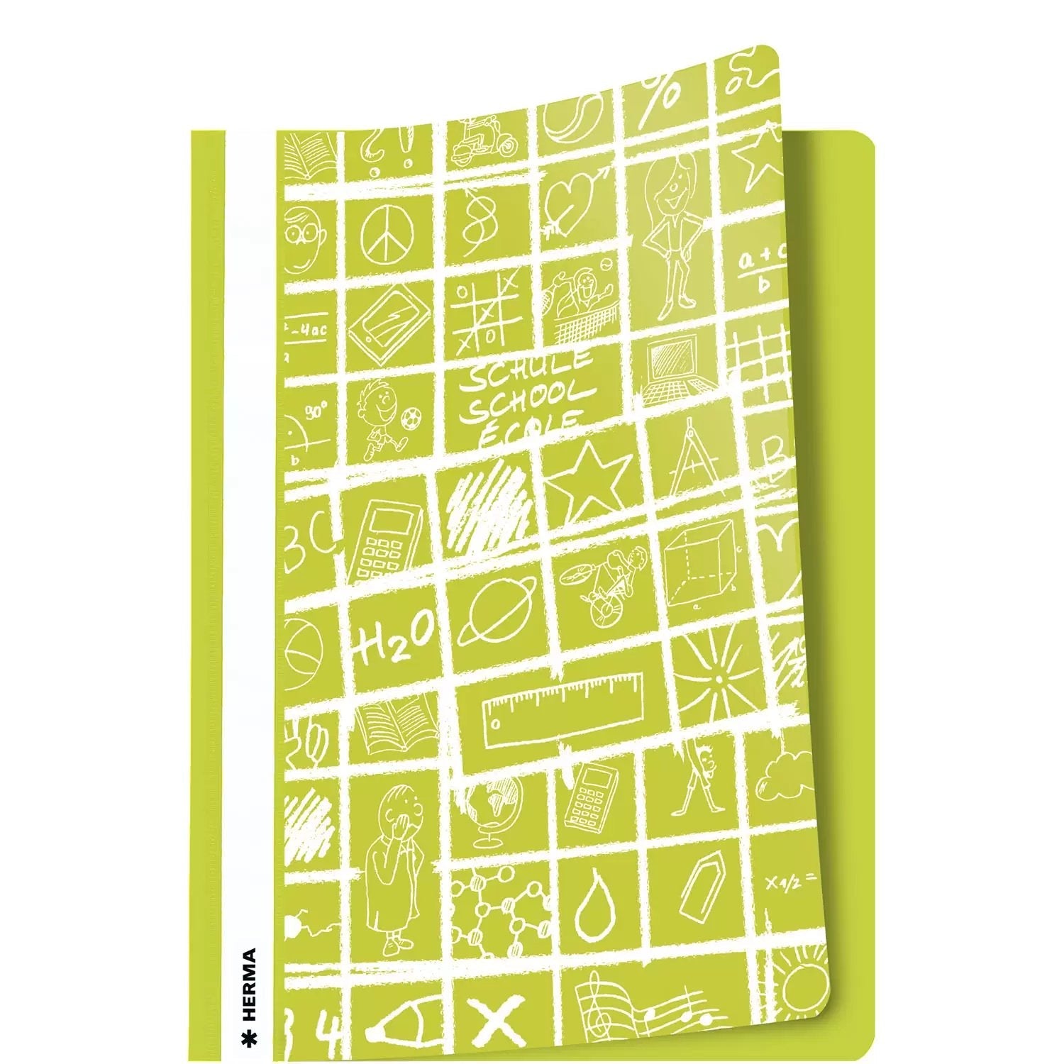 Herma Portafolios A4 "Schoolydoo" Hellgrün Green 10st
