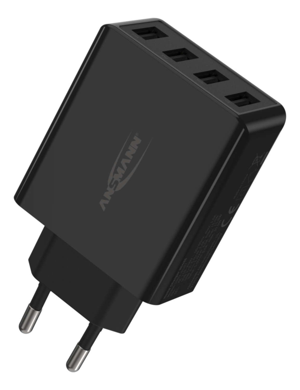 Cargador De Pared Ansmann Hc430 4xusb 3000ma Negro