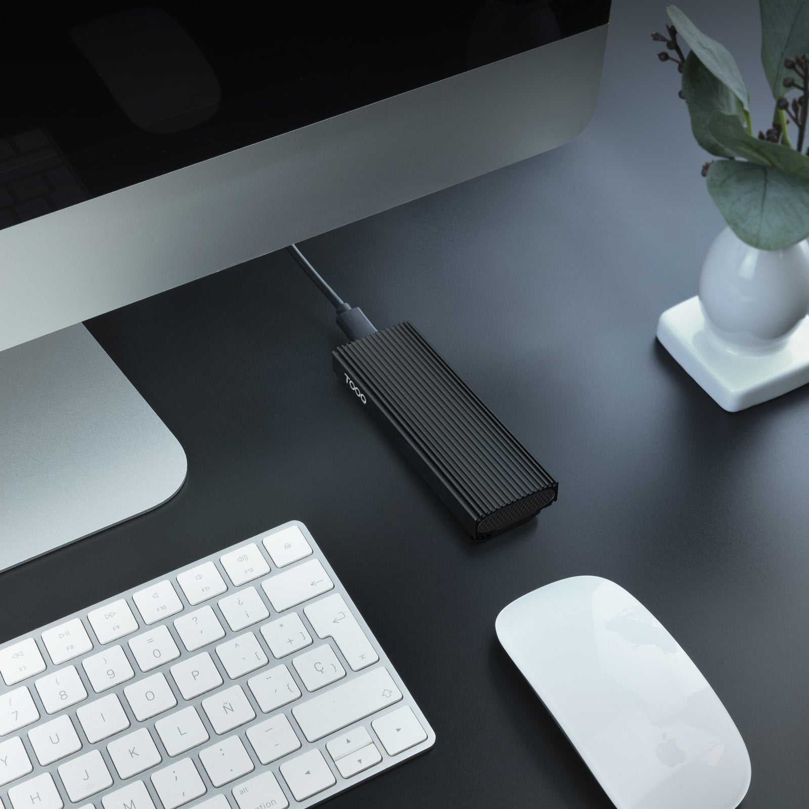 Caja Externa Para Disco Ssd M.2 Nvme Tooq Tqe-2230b Usb 3.1