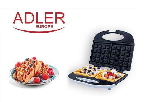 EAN 5901436590286 - Adler AD 311 gofrera 2 barquillo(s) 700 W Negro, Blanco imagen 6