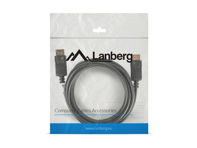 Lanberg Cable Ca-Dpdp-10cc-0030-Bk Displayport Macho/Macho Maxima Resolucion 4k 3 Metros