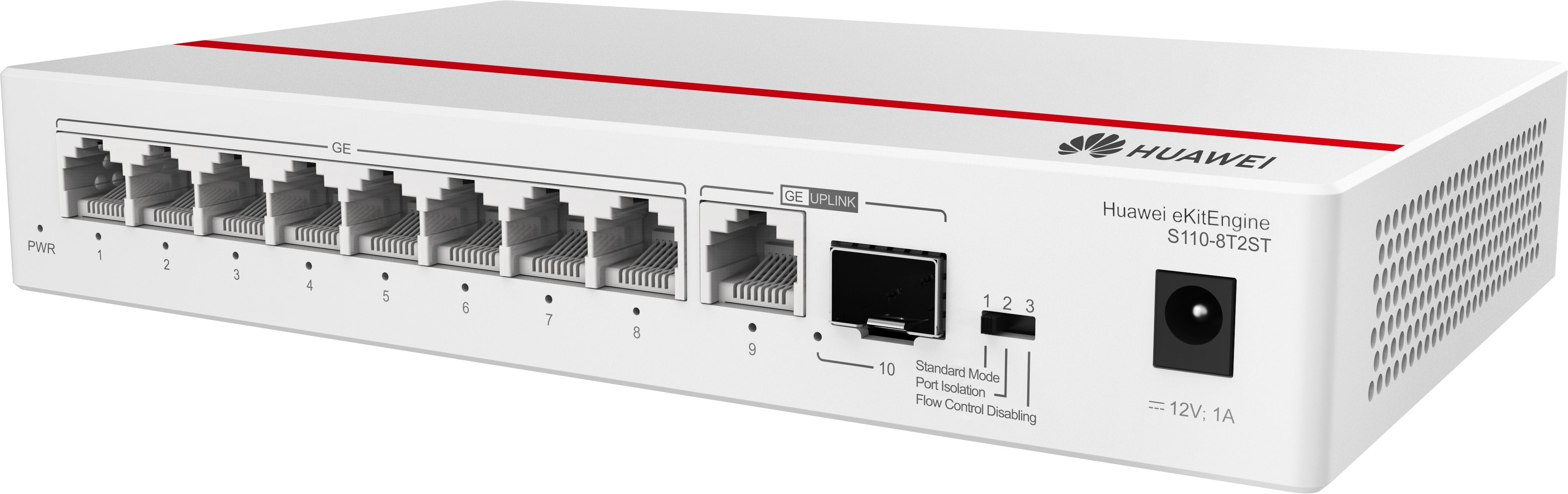 EAN 2518062416434 - HUAWEI eKit S110 Series S110-8T2ST No administrado L2 Gigabit Ethernet (10/100/1000) Gris imagen 2