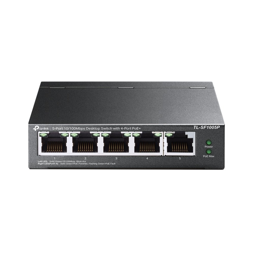 EAN 6935364083199 - TP-Link TL-SF1005P No administrado Fast Ethernet (10/100) Energía sobre Ethernet (PoE) Negro imagen 1