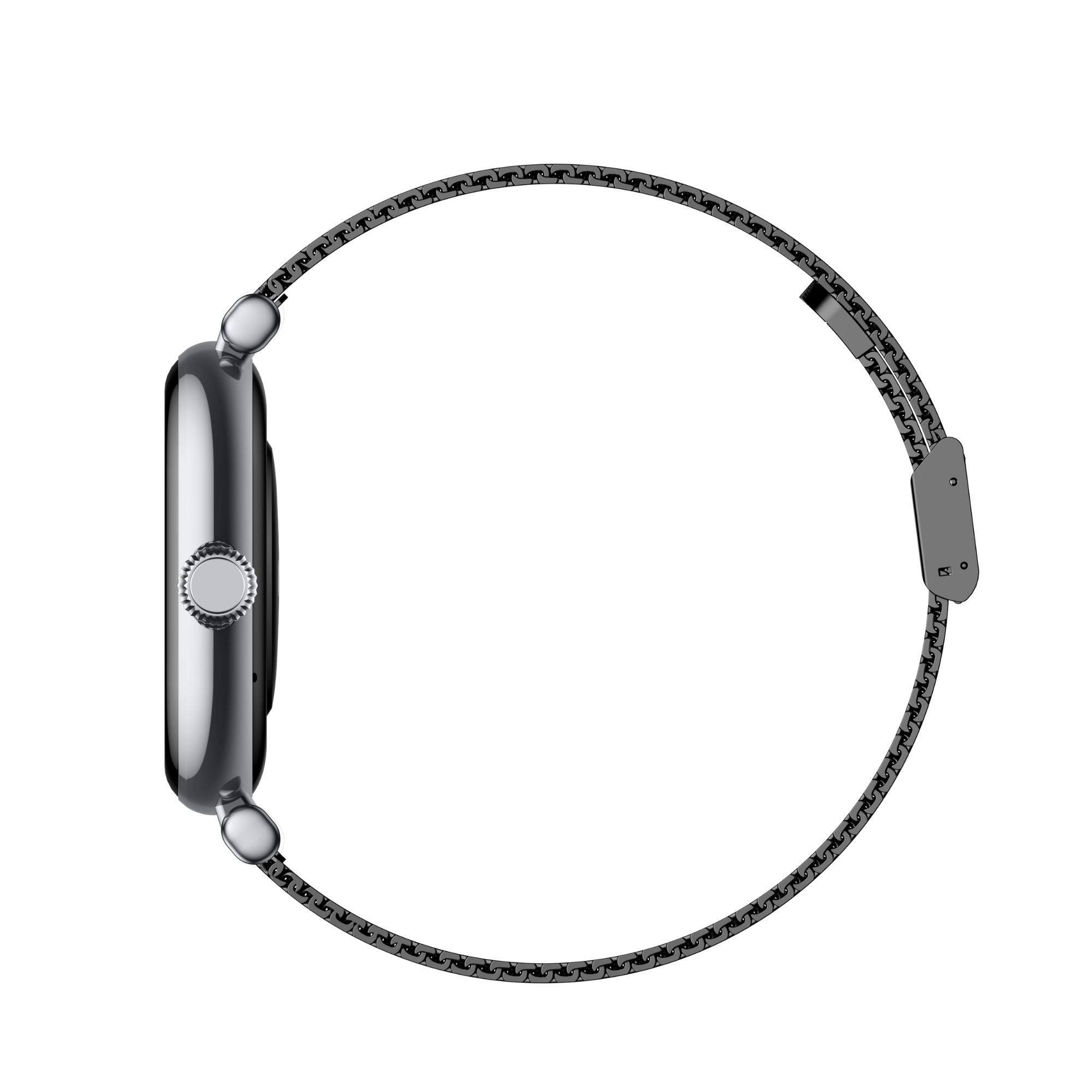 Ksix Iria Negro Smartwatch 1.7" 2 Correas (Metal + Silicona)