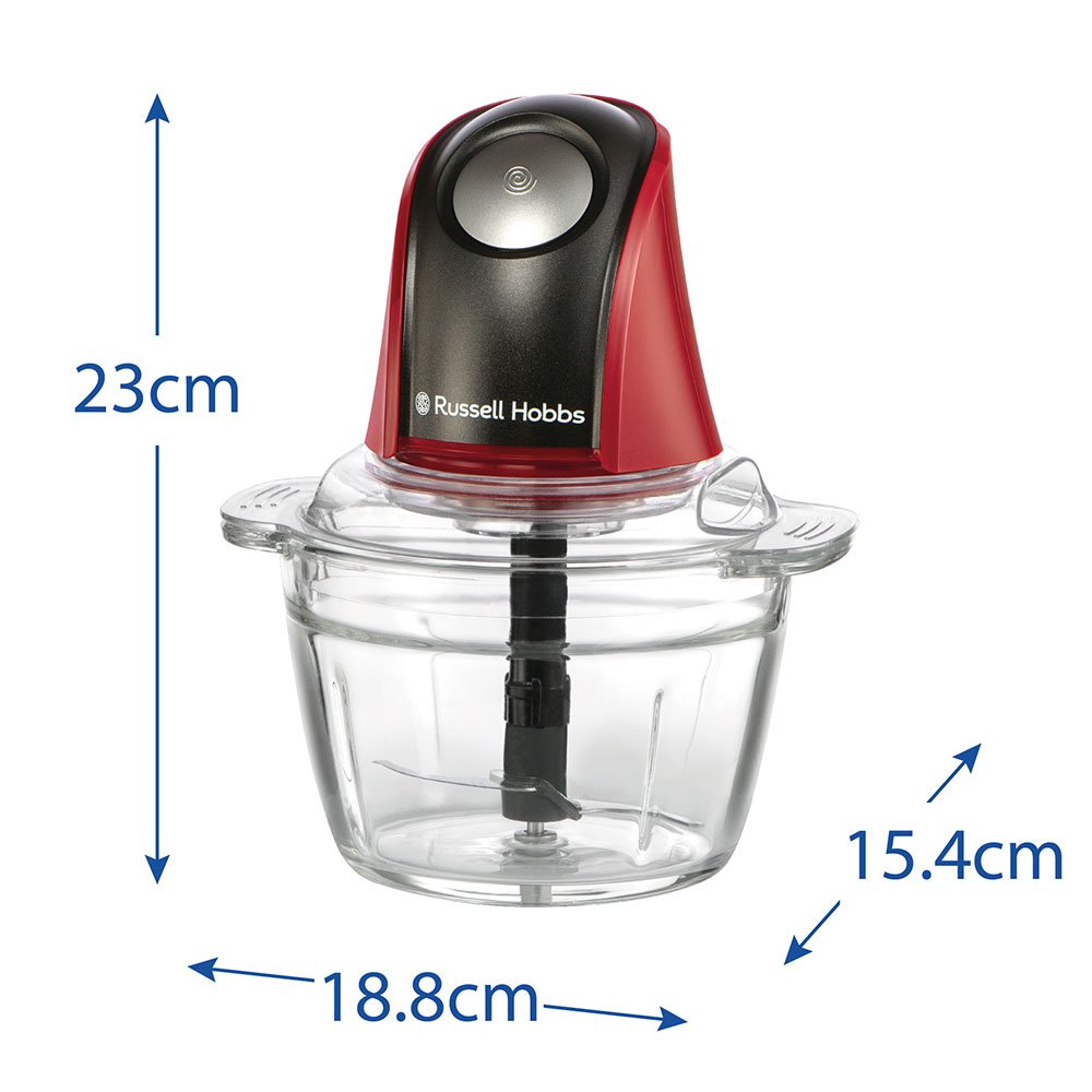 EAN 5038061162844 - Russell Hobbs 27130-56 picadora eléctrica de alimentos 0,5 L 200 W Negro, Rojo, Transparente imagen 7