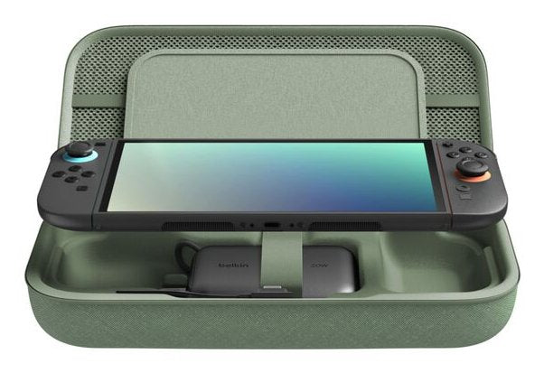 EAN 0745883929474 - Belkin ENA001hqSE-V2 Estuche de viaje Nintendo Malla, Poliéster, Terciopelo Verde imagen 2