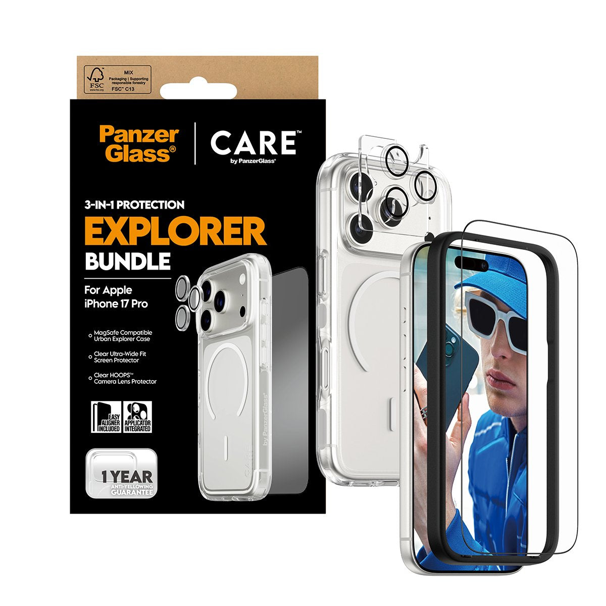 Panzerglass Care 3-In-1 Flagship Explorer Hndle Iphone 17 Pro