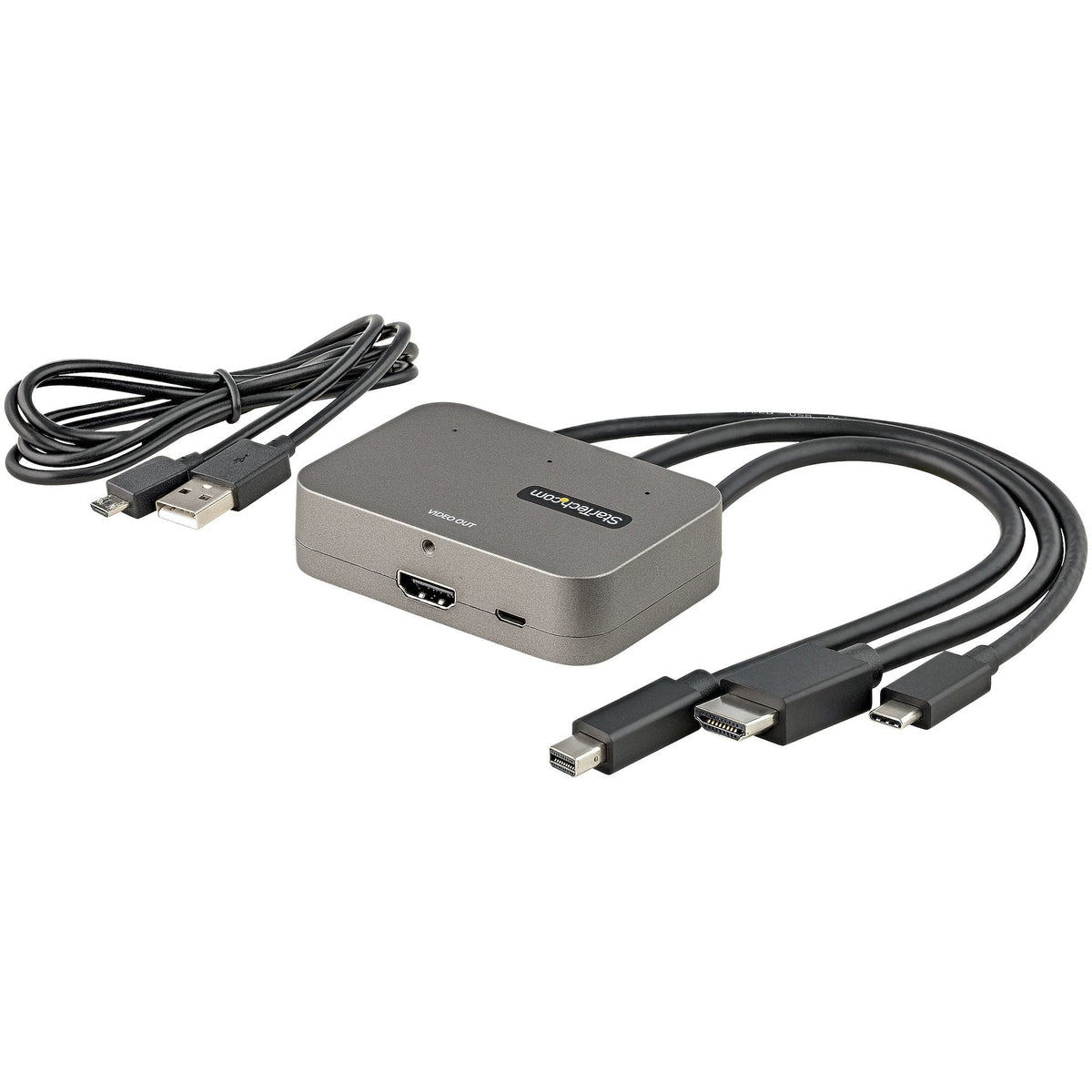 Startech Adaptador Multipuertos 3 En 1 Usb-C Hdmi O Mini Displayport A Hdmi 4k 60hz Cdphdmdp2hd