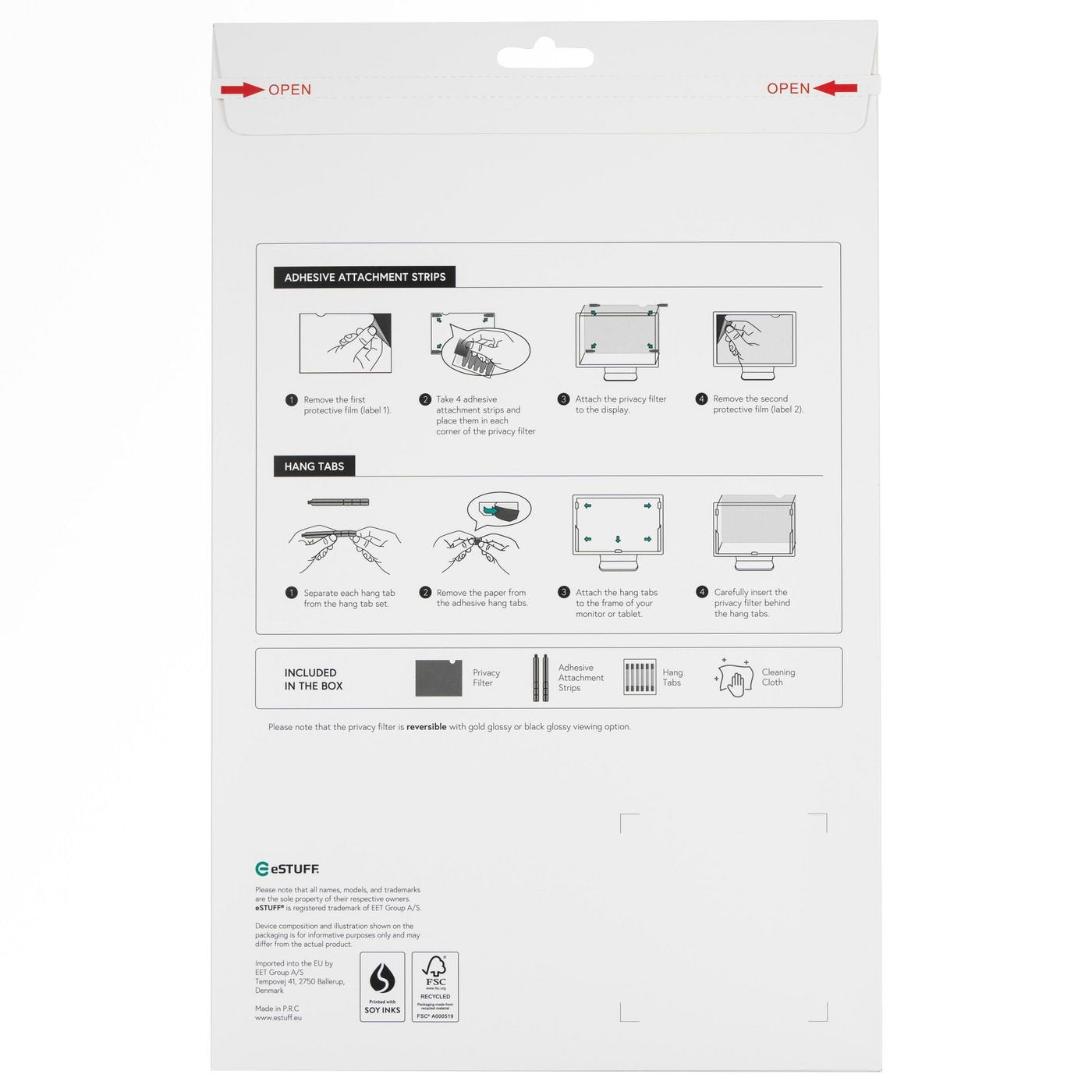 EAN 5706998845283 - eSTUFF GLBG15345194 filtro para monitor 39,6 cm (15.6") Portátil Filtro de privacidad para pantallas sin imagen 2