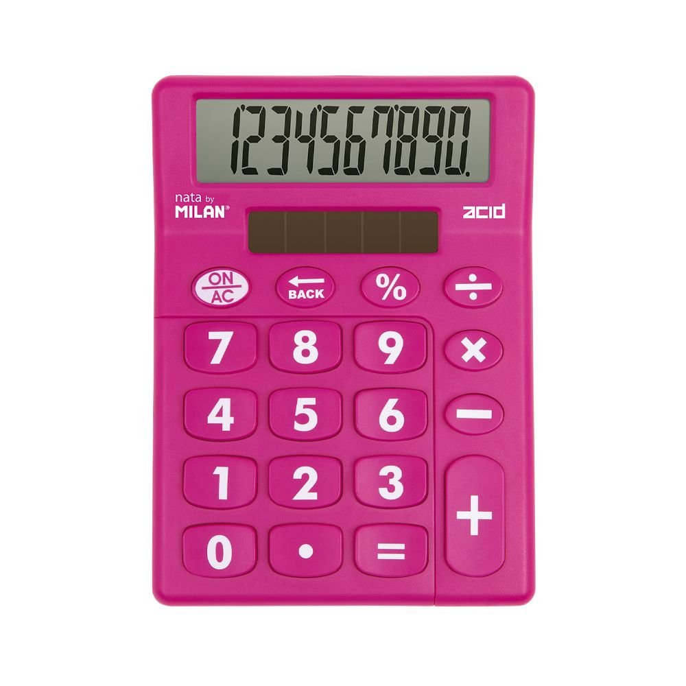 EAN 8411574105992 - Milan 159906ACD calculadora Escritorio Calculadora básica Azul, Rosa, Amarillo imagen 4