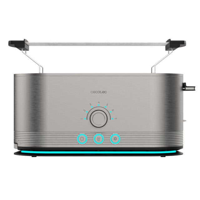 Cecotec Langschlitz-Toaster Shine&Toast Extra Double (Edelstahl, 1.400 Watt, Para 4 Scheiben Toast) 3287