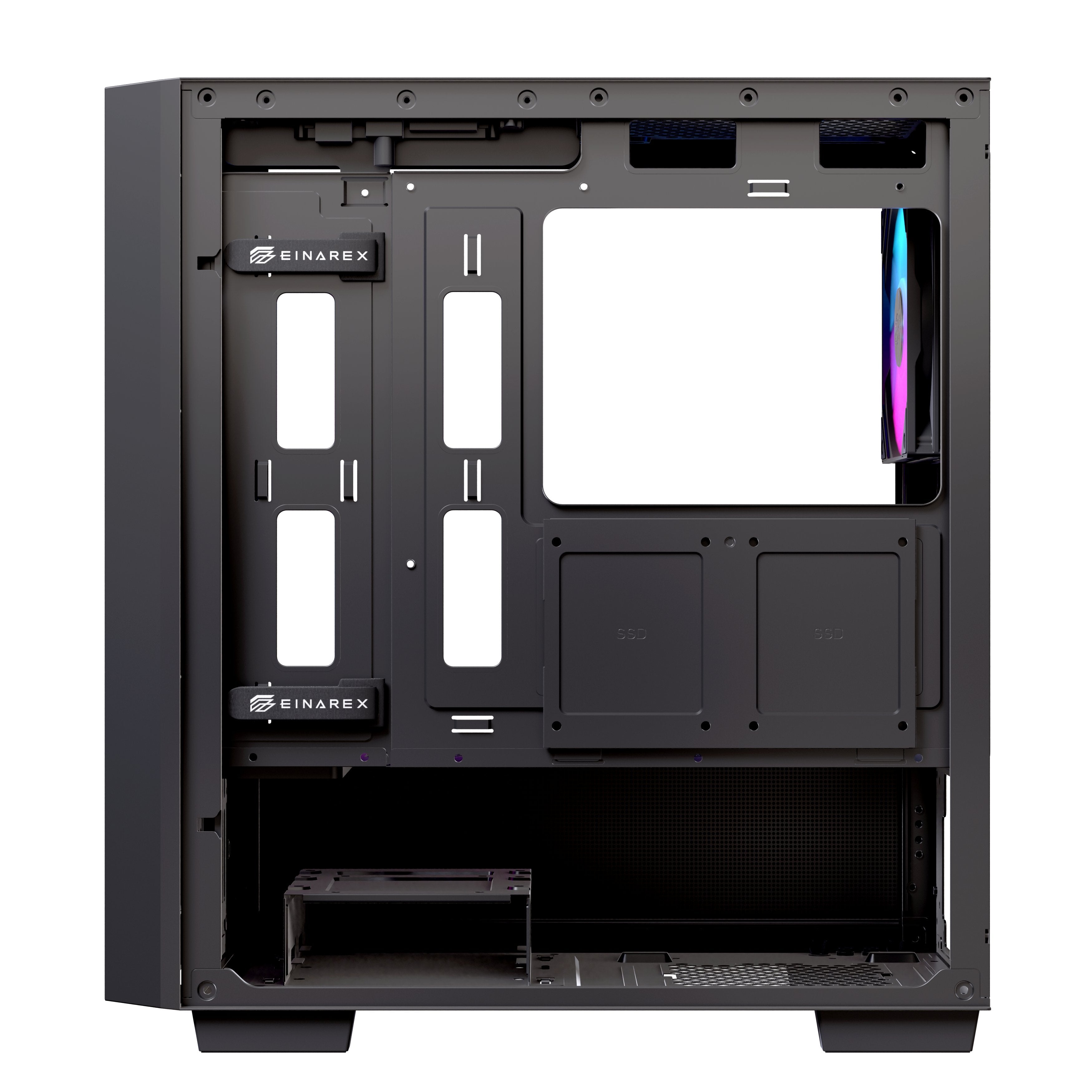 EAN 6977277360400 - Einarex EXCS-PM-150R-B carcasa de ordenador Midi Tower Negro imagen 9