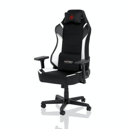 Silla Nitro Concepts X1000 Asiento Acolchado Negro, Blanco
