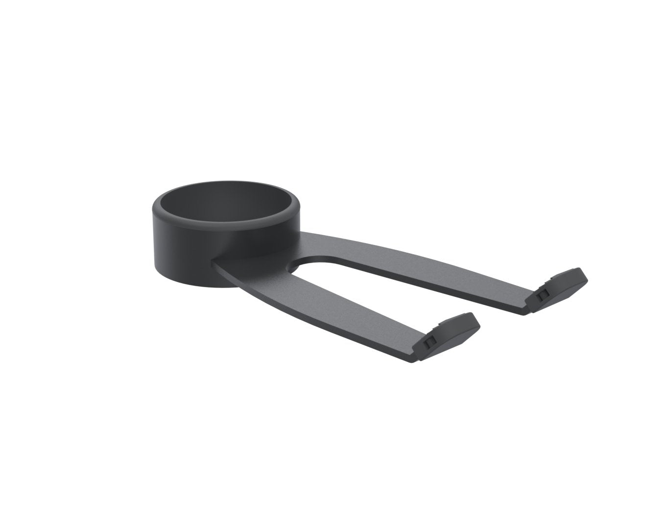 Universal Hand Scanner Mount With Lockring - Black Mount