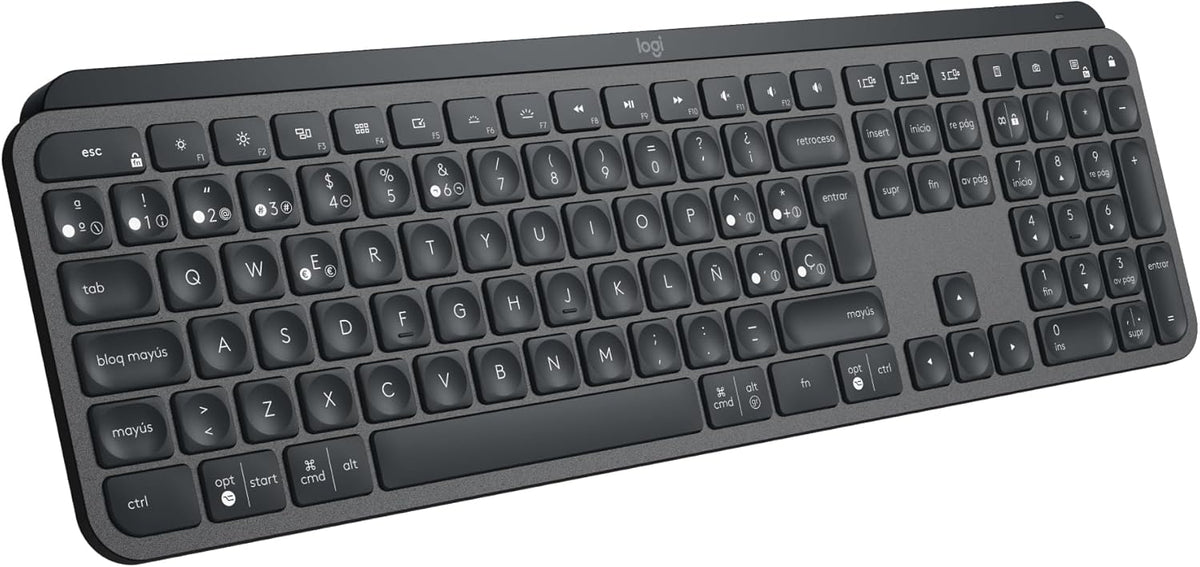 Teclado Español Logitech Mx Keys S Inalámbrico Bluetooth Qwerty Grafito