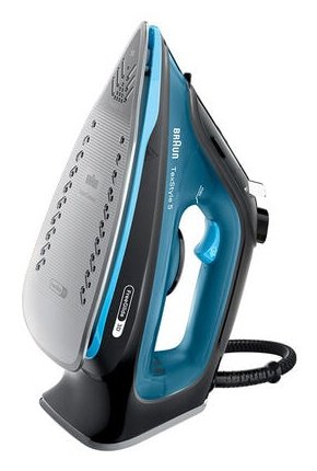 Plancha A Vapor Braun Texstyle 5 Suela De Cerámica 2600 W Negro, Azul
