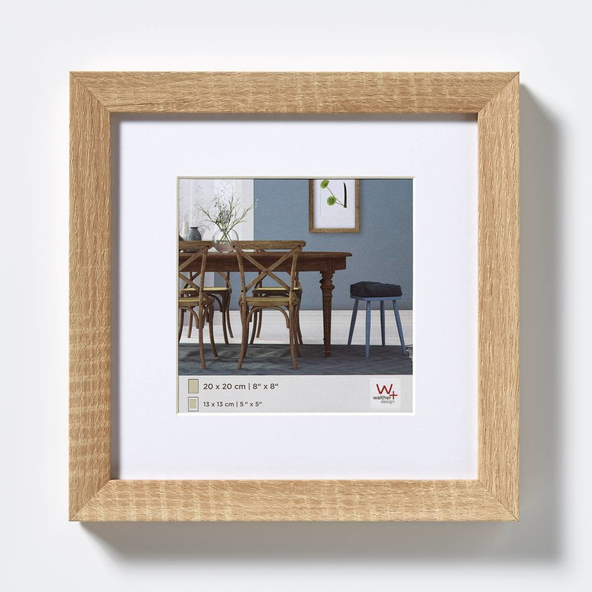 Walther Fiorito Roble Claro 20x20 Madera Incl. Passepartout Ef220e