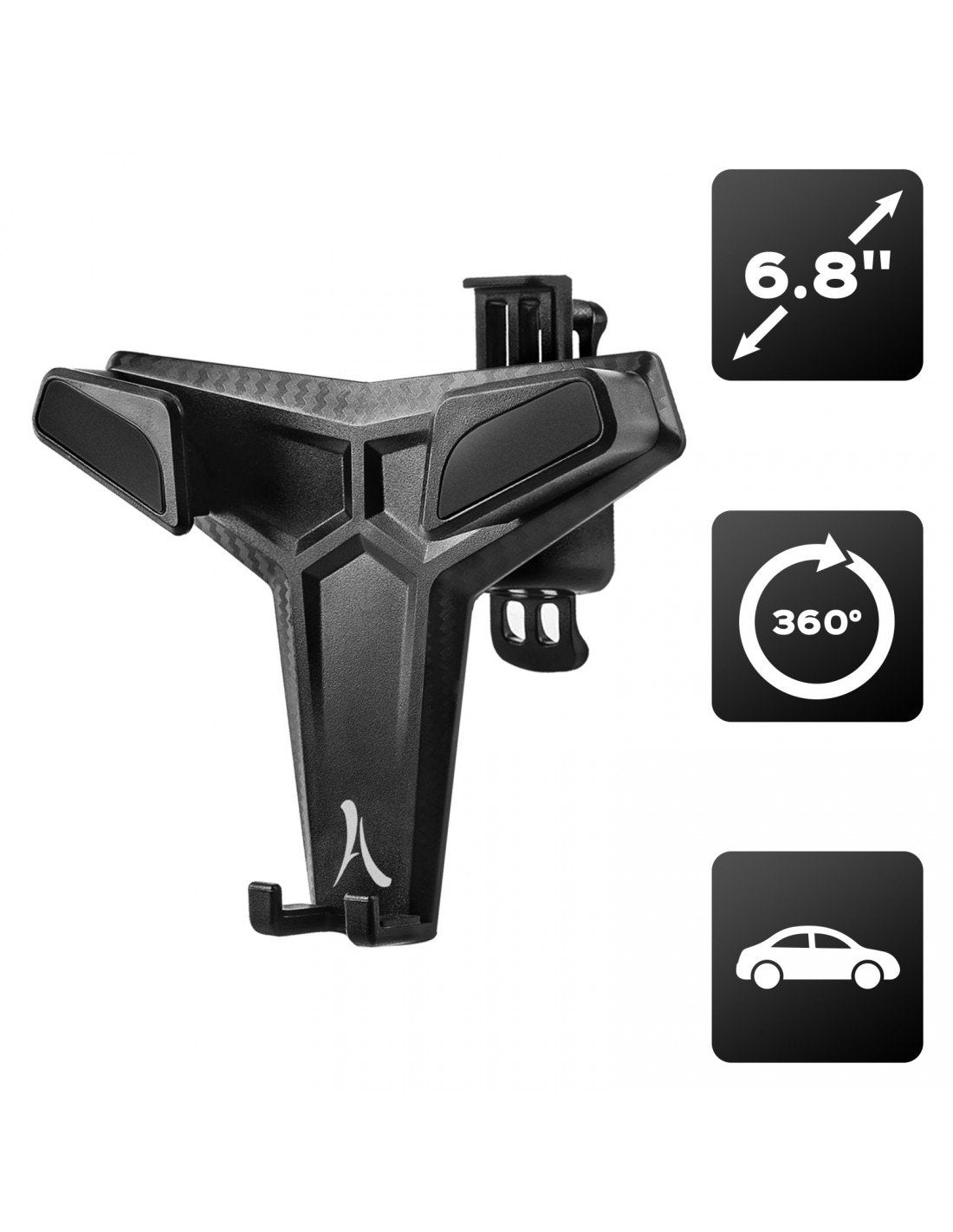 Akashi Altairvtcar Soporte Coche Universal Para Móvil Hasta 6.5''