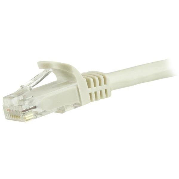 7.5 M Cat6 Cable White Cabl Snagless - 24 Awg Copper Wire