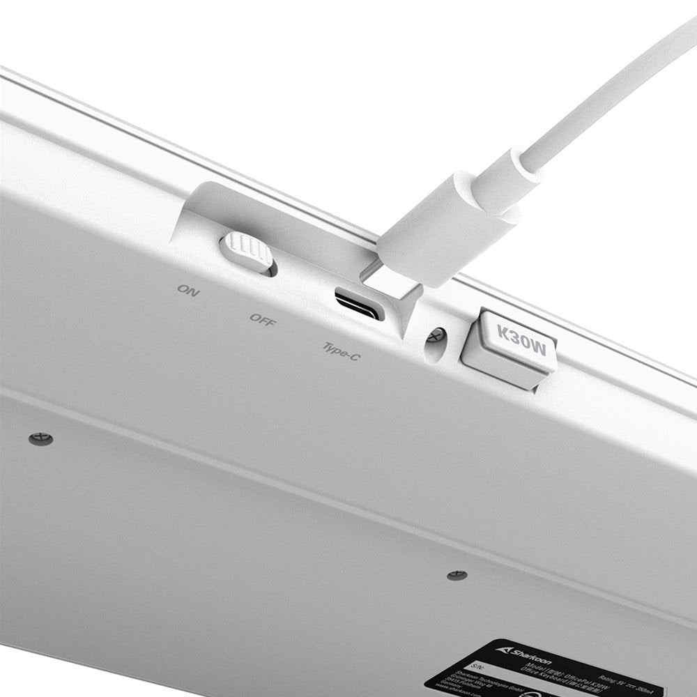 EAN 4044951042340 - Sharkoon OfficePal K30W wh teclado Hogar / Oficina USB QWERTZ Alemán Blanco imagen 8
